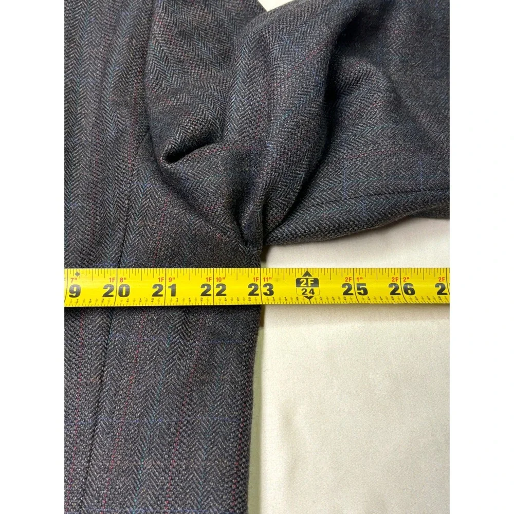 Lauren Ralph Lauren Wool Blazer Herringbone Sport Coat‎ Made in Canada 44L